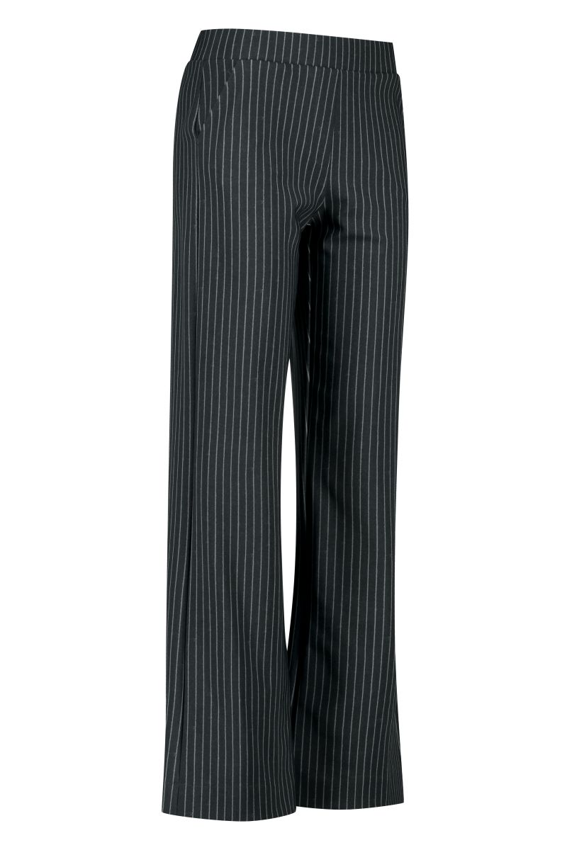 09167 marilon bonded pinstripe trousers