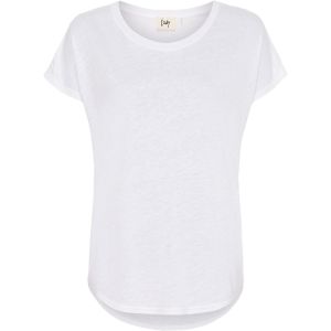57103 Tess O-neck T-shirt Broken White