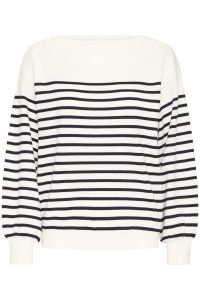 IHLULS BOAT NECK LS 900006937 solid + white te stripe IHLULS BOAT NECK LS 900006937 solid + white te stripe